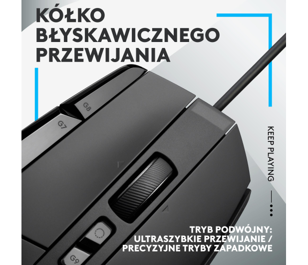 LOGITECH G502 X Czarna - 1066490 - zdjęcie 8